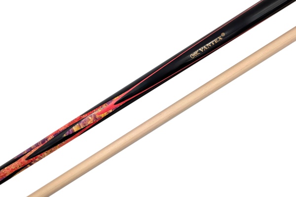 Двухсоставной бильярдный кий для русской пирамиды "Vantex Крокус" (черный граб, корнекап, граб) корона