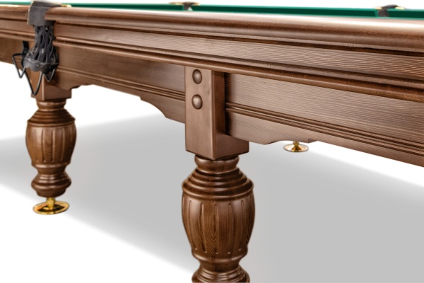 Бильярдный кий для русской пирамиды стол Weekend "Русский Гранд" (12 футов, 8 ног, 45мм камень) борта дуб, лузы премиум