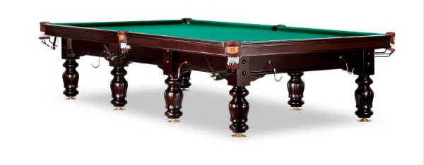 Бильярдный стол для русской пирамиды Weekend "Classic 2" 12 футов массив ольхи, борта клен (махагон)