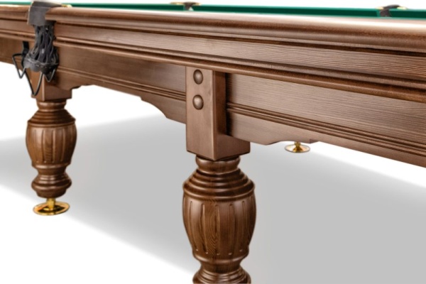 Бильярдный кий для русской пирамиды стол Weekend "Русский Гранд" (11 футов, 8 ног, 38мм камень) борта дуб, лузы премиум