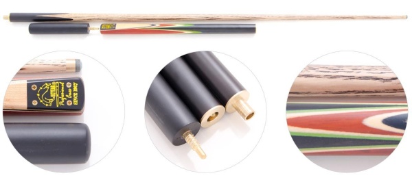 Двухсоставной бильярдный кий для снукера Dynamic Billard "SED3" 3/4+ экстендер