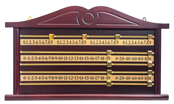 Доска счетная снукер (махагон)