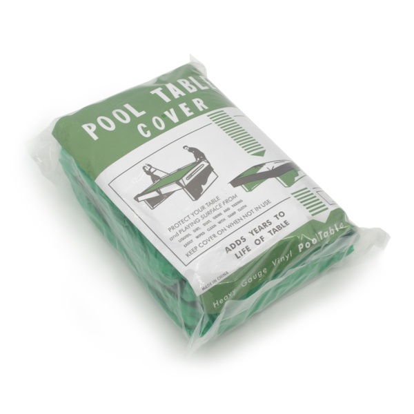 Покрывало для стола 9 футов (влагостойкое, зеленое, резинки на лузах)