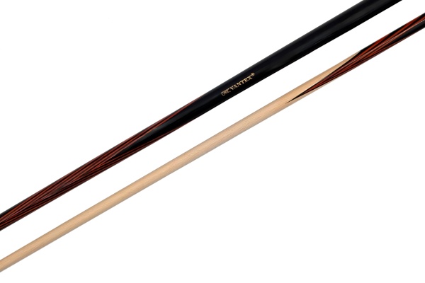 Двухсоставной бильярдный кий для русской пирамиды "Vantex Классика" (чёрный граб, граб)