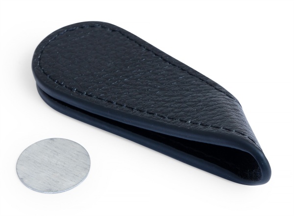 Пенал для мела магнитный «GL 2» черный (натуральная кожа)