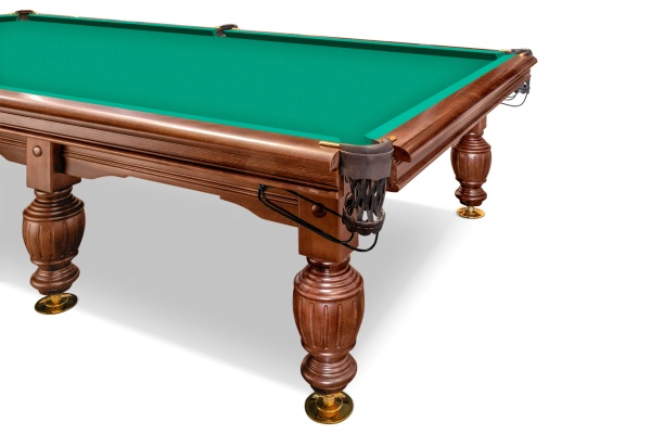 Бильярдный кий для русской пирамиды стол Weekend "Русский Гранд" (12 футов, 8 ног, 45мм камень) борта дуб, лузы премиум