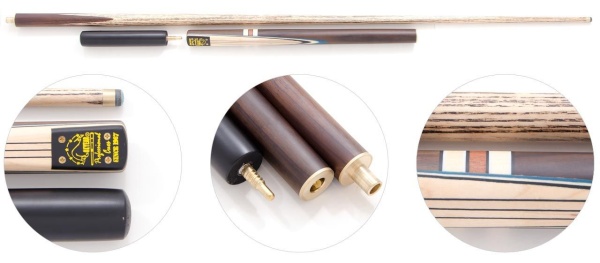 Двухсоставной бильярдный кий для снукера Dynamic Billard "SAQ1" 3/4 и экстендер