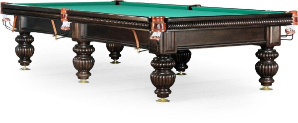 Бильярдный стол для русской пирамиды Weekend "Tower" 9 футов (черный орех, сланец 25 мм)