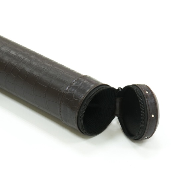 Тубус для кия "Action 1/1" (темно-коричневый/кроко, 93 см, вн.разм 88 см, карман 23 см)