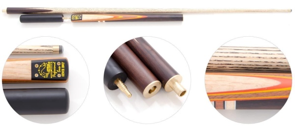 Двухсоставной бильярдный кий для снукера Dynamic Billard "SAQ5" 3/4+ экстендер