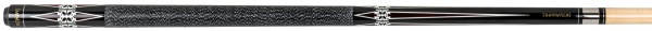 Двухсоставной бильярдный кий для пула "Classic Earthlite Tournament 203" (черный) с оплеткой ирландский лен