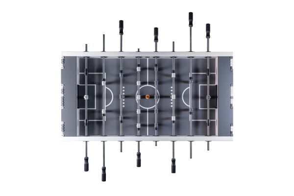 Игровой стол - футбол "NineStar Iron Pro ITSF Grey" (144х75,5х90)_D3