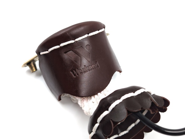 Комплект луз с выкатом RU-M3, скоба - латунь (лен, коричневая кожа)