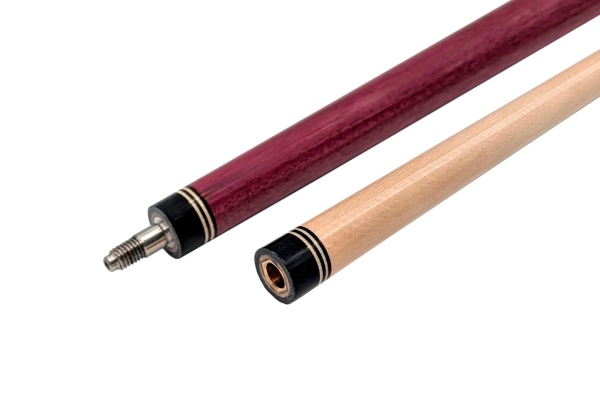 Двухсоставной бильярдный кий для русской пирамиды "Vantex Дорадо" (чёрный граб, граб) корона