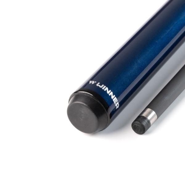 Двухсоставной бильярдный кий для снукера Weekend "Winner Carbon - 015" 3/4 (черно-синий)