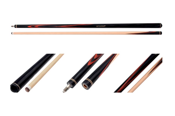 Двухсоставной бильярдный кий для русской пирамиды "Vantex Орион 2" (черный граб, падук, граб)