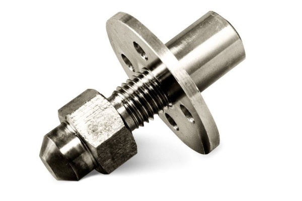 Опора регулируемая пирамида хром D14 см, квадрат