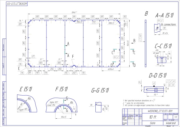 Комплект плит "Premium-Quality Rasson" 10 футов (38 мм, 5-pc) пирамида снукер
